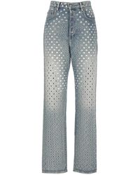 Golden Goose - Jeans With Appliqués - Lyst