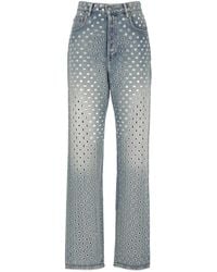 Golden Goose - Jeans With Appliqués - Lyst