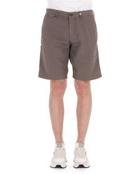 Myths - Korte Broeken ,Bruin ,Katoen Bruine Linnen-Katoen Bermuda Shorts Zeus - Lyst