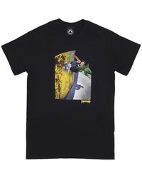 Thrasher - Tops ,Zwart ,Katoen Zwarte Wallride Tee Korte Mouw T-Shirt - Lyst