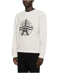 KENZO - Hoodies & Sweatvesten ,Grijs ,Katoen Eiffeltoren Sweater - Lyst
