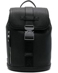 Michael Kors - Tassen ,Zwart ,Leer Casual Zwarte Leren Rugzak - Lyst