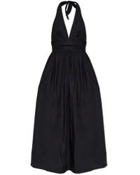 Matteau - Plunge Halter Jurk - Lyst