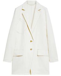 Max Mara - Jassen ,Wit ,Katoen Tenda Blazer - Lyst