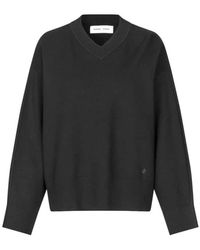 Samsøe & Samsøe - Truien & Vesten ,Zwart ,Polyester Salissy Cardigan - Lyst