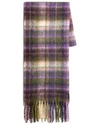 Woolrich - Accessoires ,Veelkleurig ,Wol Geruite Mohair Wollen Sjaal - Lyst