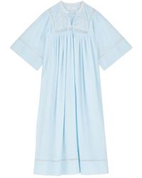 Skall Studio - Nachtkleding ,Blauw ,Katoen Magnolia Dress - Lyst