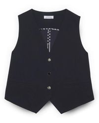 FIORELLA RUBINO - Jassen ,Blauw ,Suit Vests - Lyst