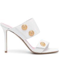 Balmain - Shoes > heels > heeled mules - Lyst