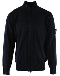 Stone Island - Blauw Katoenen Vest - Lyst