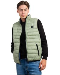U.S. POLO ASSN. - U. Polo Assn. ,Jassen ,Groen ,Polyester Omkeerbaar Herenvest Groen/Blauw - Lyst