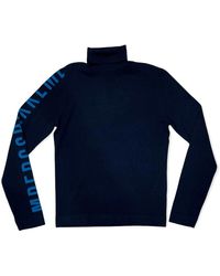 Bikkembergs - Navy regular pull sweater - Lyst