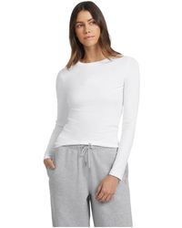 Guess - Slim Embroidered Long-Sleeve Tee - Lyst