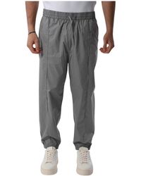Armani Exchange - Pantaloni in cotone con elastico in vita - Lyst