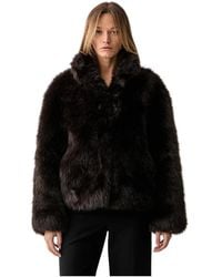 Silvian Heach - Jassen ,Bruin ,Furcoat Uninat - Lyst