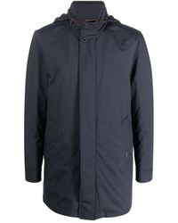 Moorer - Jassen ,Blauw ,Wol Blauwe Wol Donsjas - Lyst