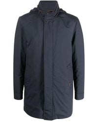 Moorer - Jassen ,Blauw ,Wol Blauwe Wol Donsjas - Lyst