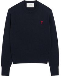 Ami Paris - Ami De Coeur Crewneck Sweater - Lyst