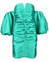 SIMONA CORSELLINI - Kleedjes ,Groen ,Polyester Damesjurk - Lyst