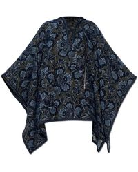 Etro - Bloemen Jacquard Cape - Lyst