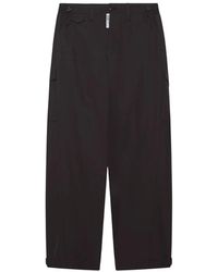 Gcds - Broeken ,Zwart ,Leer Slim Fit Broeken - Lyst