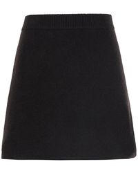 Lisa Yang - Rokken ,Zwart ,Kasjmier Clare Skirt - Lyst