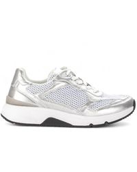 Gabor - Rolling Soft Silber/Weiß Sneaker - Lyst