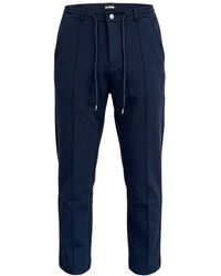 Heskimo - Broeken ,Blauw ,Jogger Interlock - Lyst