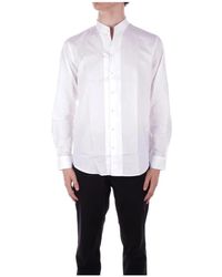 Emporio Armani - Weißes button-up hemd - Lyst