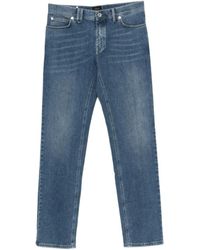 Brioni - Jeans ,Blauw ,Katoen Jeans Met Knopen - Lyst