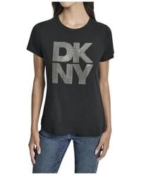 DKNY - Stacked T-Shirt - Lyst