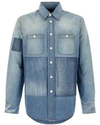 Givenchy - Overhemden ,Blauw ,Denim Denim Shirt - Lyst