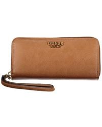 Guess - Elegant Zip Wallet With Multiple Compartments - Lyst
