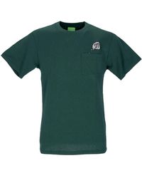 Huf - Groene Zak T-Shirt Korte Mouw - Lyst