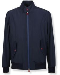 Kiton - Jassen ,Blauw ,Bomber Jacket - Lyst