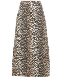Ganni - Denim Skirts - Lyst