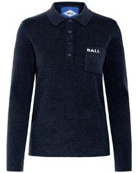Ball - Truien & Vesten ,Blauw ,Gebreide Polo Sky Captain - Lyst