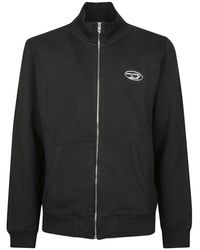 DIESEL - S-Ginn Full Zip Iod Sweatshirt - Lyst