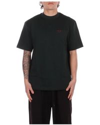 Fred Perry - Tops ,Groen ,Katoen Front Logo T-Shirt - Lyst