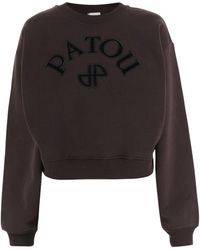 Patou - Hoodies & Sweatvesten ,Bruin ,Katoen Medallion Logo Sweatshirt - Lyst