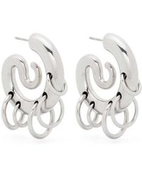 Panconesi - Serpent hoop orecchini con anelli pendenti - Lyst