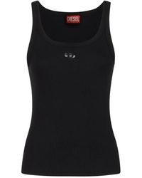 DIESEL - Tops ,Zwart ,Sleeveless Tops - Lyst