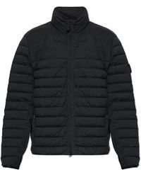 Stone Island - Donsjack Met Logo - Lyst