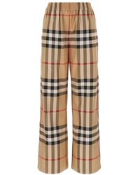 Burberry - Wide trousers - Lyst