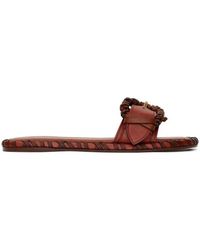 Zimmermann - Schoenen ,Bruin ,Leer Alchemy Buckle Slide - Lyst