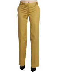 Just Cavalli - Mid Waist Straight Formal Pants - Lyst