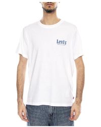 Levi's - Tops ,Wit ,Katoen Ss Relaxed Fit Tee - Lyst