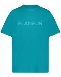 flâneur - Grün Blass Tonal Logo T-Shirt - Lyst