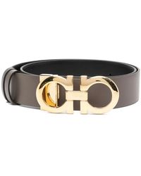 Ferragamo - Gancini Reversible Riem - Lyst