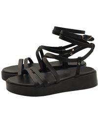 Ancient Greek Sandals - Sandalias negras elegancia atemporal - Lyst